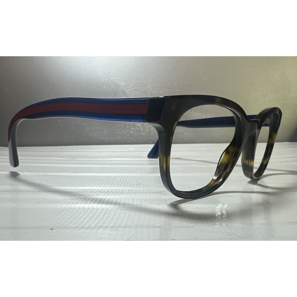 Gucci Frames Only   GG0005O 007 Havana Tortoise Red Blue Striped 53-20-145